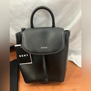 DKNY Lex black leather Handbag/ Backpack